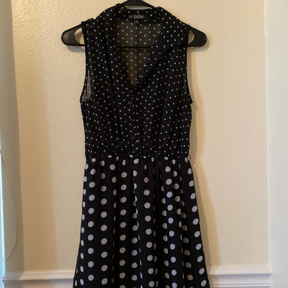 Black and White Polka Dot Dress